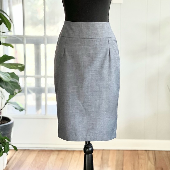 Wossimo Pencil Skirt Gray Blue Size 4 - Picture 1 of 8